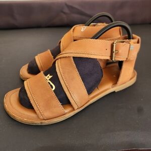 Toms Tan Strappy Sandals Womens 7.5